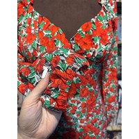 پیراهن گل دار ماکسی برند missguided